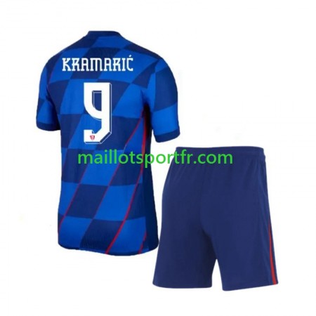 Maillot de Foot Croatie Andrej Kramaric 9 Enfant Exterieur UEFA Euro 2024 Maillot de Foot Croatie Andrej Kramaric 9 Enfant Exterieur UEFA Euro 2024